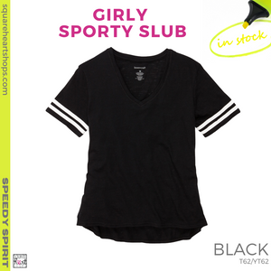 Girly Sporty Slub - Black