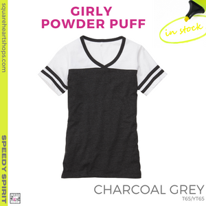 Girly Powder Puff - Charcoal Grey