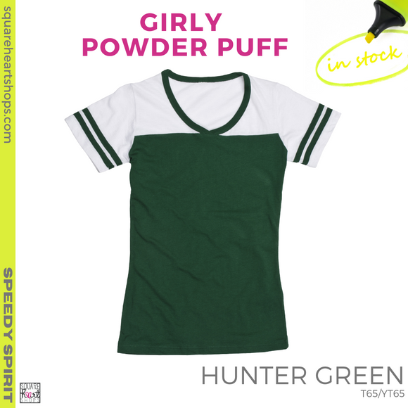 Girly Powder Puff - Hunter Green