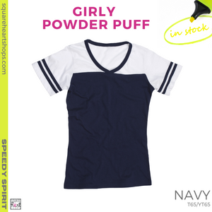 Girly Powder Puff - Navy