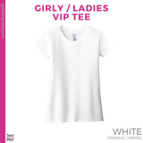Girly VIP Tee - White (Easterby Mascot #143325)