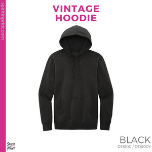 Vintage Hoodie - Black (Caffeinate And #143533)