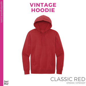 Vintage Hoodie - Red (Nursing Retired #143511)