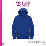 Vintage Hoodie - Deep Royal (Caffeinate And #143533)