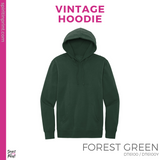 Vintage Hoodie - Forest Green (IEP Floral #143532)