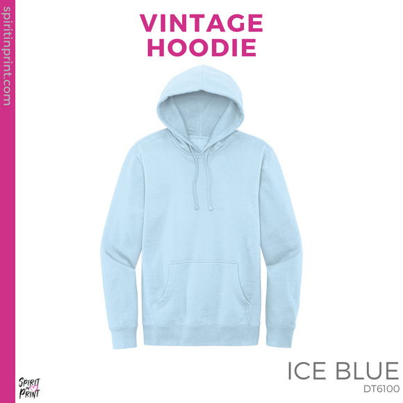 Vintage Hoodie - Ice Blue (IEP Floral #143532)
