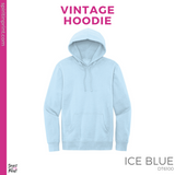 Vintage Hoodie - Ice Blue (Work of Heart #143507)