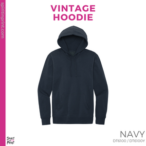 Vintage Hoodie - Navy (Work of Heart #143507)