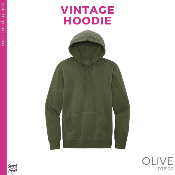 Vintage Hoodie - Olive (Work of Heart #143507)