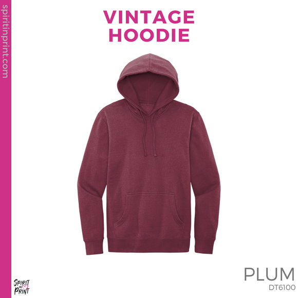 Vintage Hoodie - Plum (Peace Love Nursing #143508)