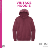 Vintage Hoodie - Plum (Peace Love Nursing #143508)