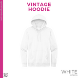 Vintage Hoodie - White (Work of Heart #143507)