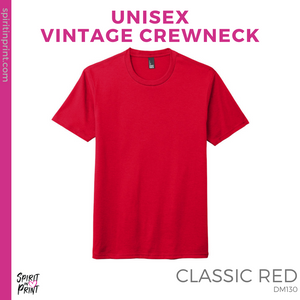 Vintage Tee - Classic Red (Nursing Eye Chart #143510)