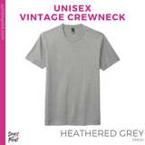 Vintage Tee - Heathered Grey (Nursing Eye Chart #143510)