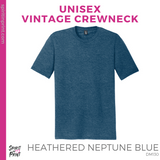 Vintage Tee - Heathered Neptune Blue (Work of Heart #143507)