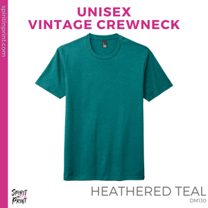 Vintage Tee - Heathered Teal (Nursing Eye Chart #143510)