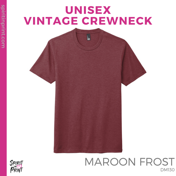 Vintage Tee - Maroon Frost (Peace Love Nursing #143508)