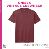 Vintage Tee - Maroon Frost (SPED Autism Sandwich #143567)