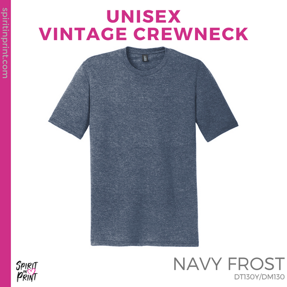 Vintage Tee - Navy Frost (Work of Heart #143507)