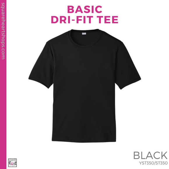 Basic Dri-Fit Tee - Black (Weldon Heart #143341)