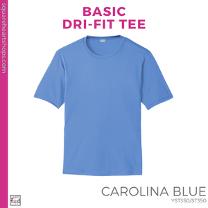 Basic Dri-Fit Tee - Carolina Blue (Valley Oak Stripes #143412)