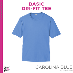 Dri-Fit Tee - Carolina Blue (Young Jets Block #143598)