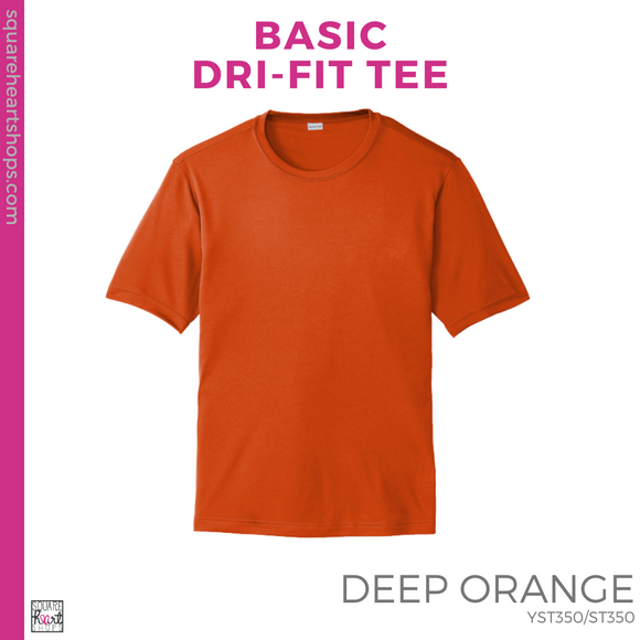Basic Dri-Fit Tee - Deep Orange