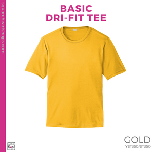 Basic Dri-Fit Tee - Gold (Easterby Script #143343)