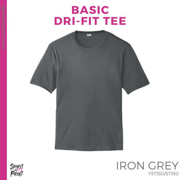 Dri-Fit Tee - Iron Grey (Lincoln Leopards #143667)