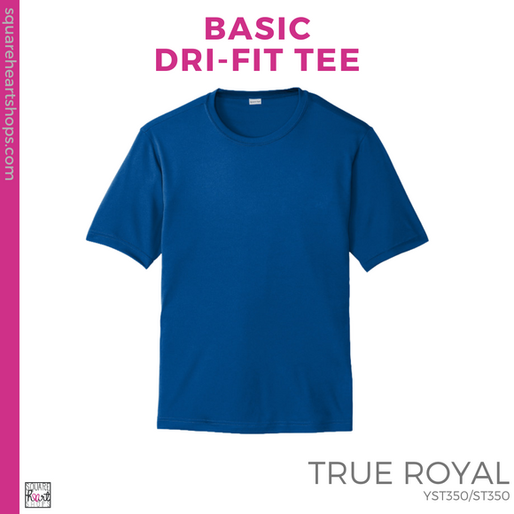 Basic Dri-Fit Tee - True Royal (Mountain View Playful #143388)