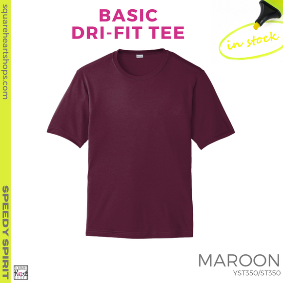Basic Dri-Fit Tee - Maroon