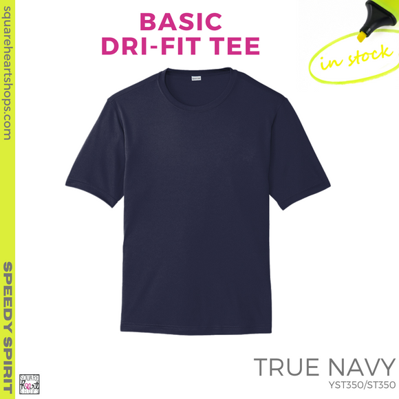 Basic Dri-Fit Tee - Navy