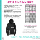 Youth Dri-Fit Hooded Tee - Iron Grey (Mission Vista Academy Heart #143682)