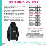 Youth Dri-Fit Hooded Tee - Iron Grey (Mission Vista Academy Rectangle #143683)