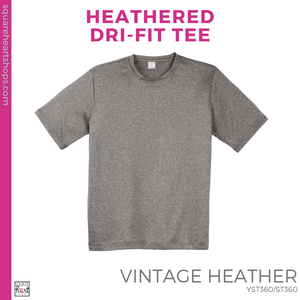 Heathered Dri-Fit Tee - Vintage Heather (Mountain View Playful #143388)