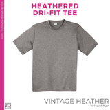Heathered Dri-Fit Tee - Vintage Heather (Valley Oak Heart #143413)