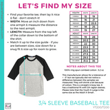 3/4 Sleeve Baseball Tee - White / Navy (Reagan Checker Circle #144024)