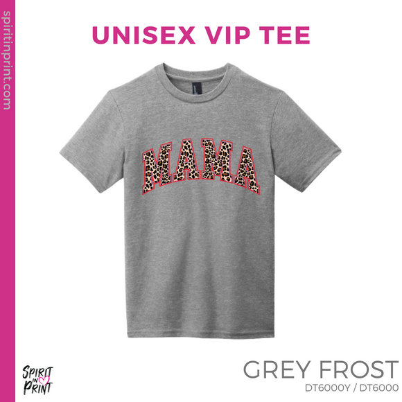 Unisex VIP Tee - Grey Frost (Cheetah Mama #143688)