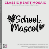 Crewneck Sweatshirt - Athletic Grey (Heart Mosaic #143138)