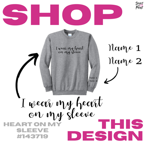 Crewneck Sweatshirt - Heart on my sleeve (#143719)