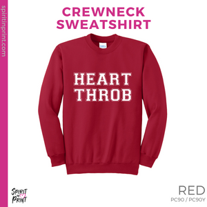 Crewneck Sweatshirt - Red (Heart Throb #143691)