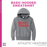Hoodie - Athletic Grey (Heart Throb #143691)