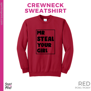 Crewneck Sweatshirt - Red (Mr. Steal Your Girl #143692)