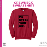 Crewneck Sweatshirt - Red (Mr. Steal Your Girl #143692)