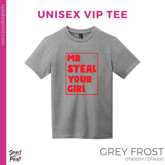 Unisex VIP Tee - Grey Frost (Mr. Steal Your Girl #143692)