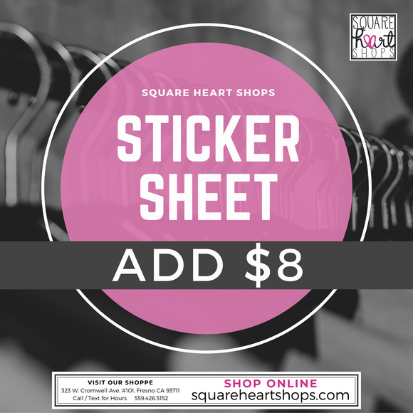 Sticker Sheet +$8