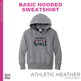 Hoodie - Athletic Heather (Teaching is a Work of Heart #143694)