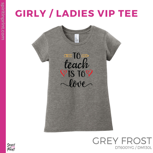 Girly Vintage Tee - Grey Frost (To Teach is to Love #143695)