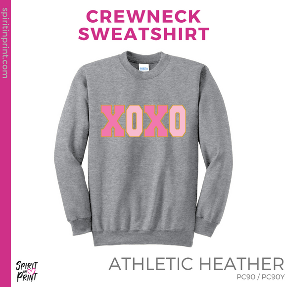 Crewneck Sweatshirt - Athletic Grey (XOXO #143689)